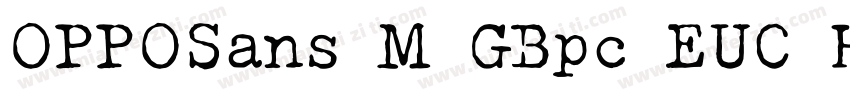 OPPOSans M GBpc EUC H字体转换